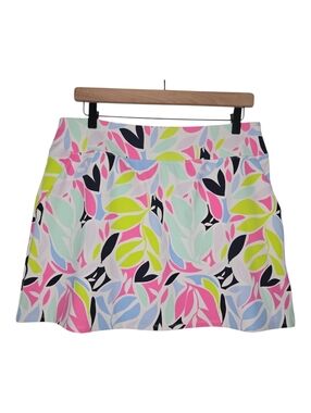 Tommy Bahama Womens Colorful Tropical Floral Print Tennis Golf Skort Size Large